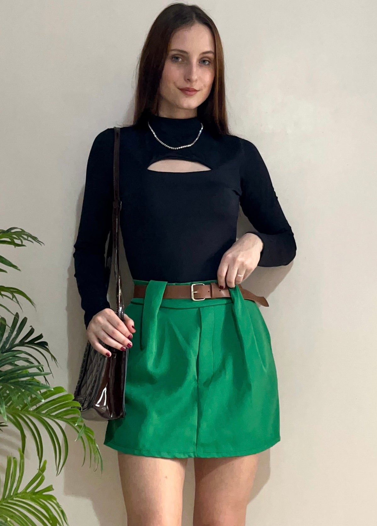 Shorts saia alfaiataria