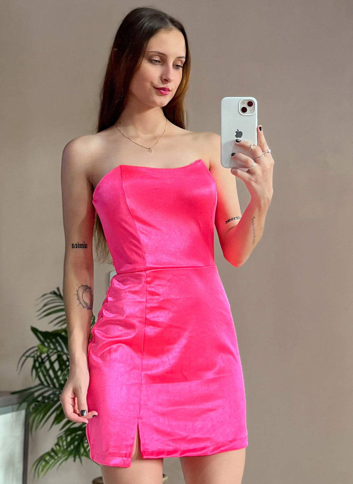 Vestido prada acetinada