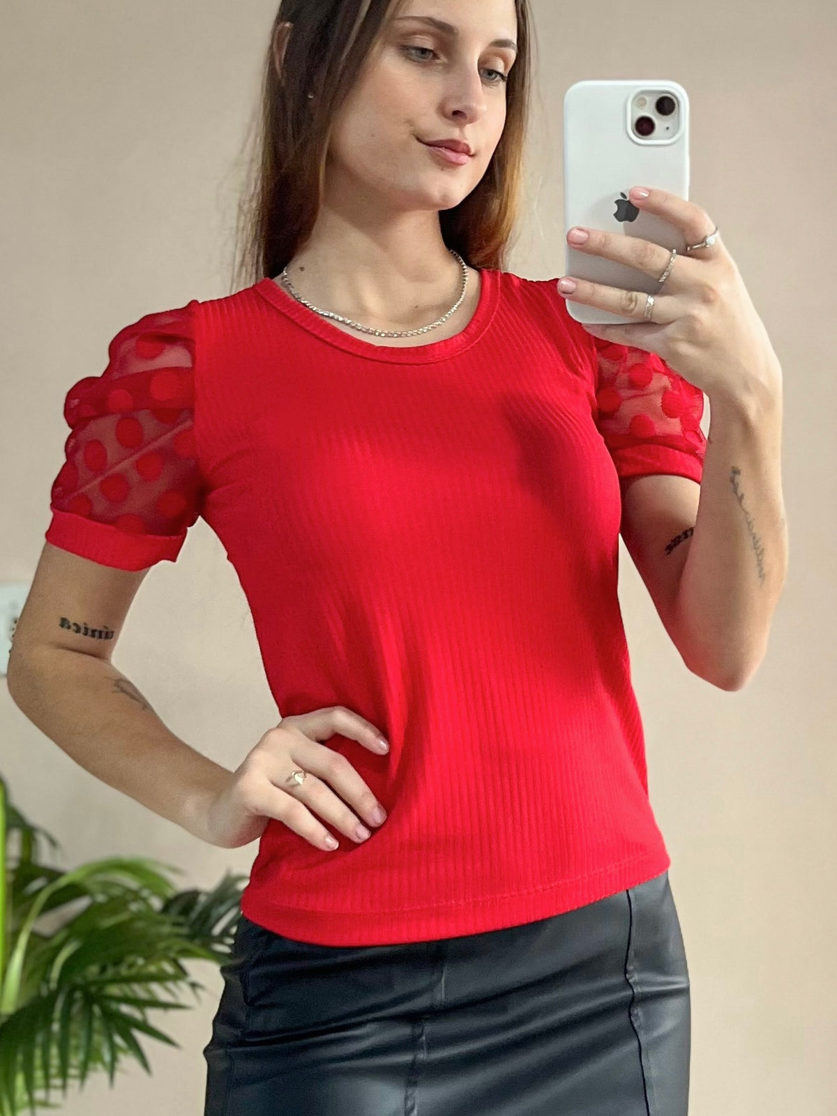 Blusa canelada